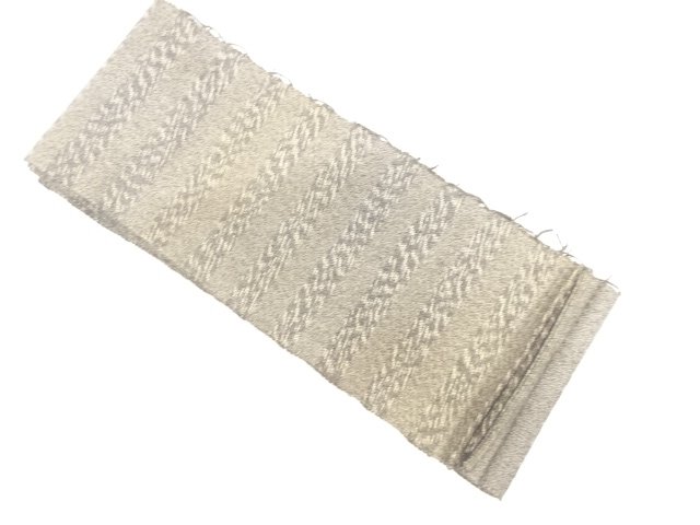 JAPANESE KIMONO / ANTIQUE HANHABA OBI / COTTONWOVEN STRIPE